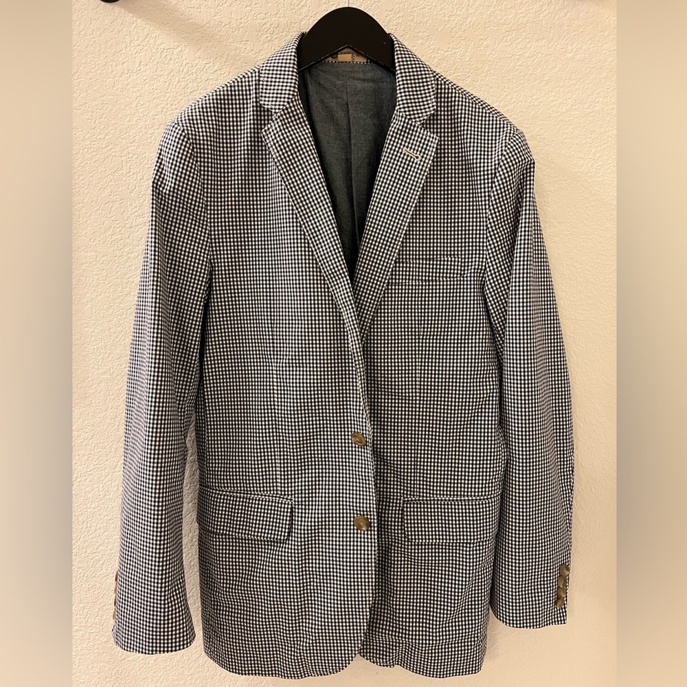 J. Crew Men’s Gingham Blazer - Small